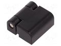 Hinge; Width: 27.5mm; zinc and aluminium alloy; black; H: 30mm RST ROZTOCZE 3.517.002-04