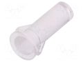 Fiber for LED; Ø6.6mm; L: 13.6mm; round; Front: convex; straight FIX&FASTEN FIX-LEM-54