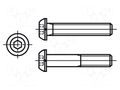 Screw; M2x5; 0.4; Head: button; hex key; HEX 1,3mm; steel; ISO 7380 BOSSARD B2X5/BN19