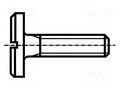 Screw; M4x10; 0.7; Head: cheese head; slotted; 1mm; steel; zinc BOSSARD B4X10/BN405