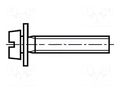 Screw; M3x12; 0.5; Head: cheese head; slotted; 0,8mm; steel; zinc BOSSARD B3X12/BN374