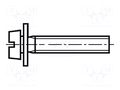 Screw; M4x8; 0.7; Head: cheese head; slotted; 1.2mm; steel; zinc BOSSARD B4X8/BN374