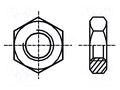 Nut; hexagonal; M2,5; 0.45; steel; Plating: zinc; 5mm; BN 124 BOSSARD B2.5/BN124
