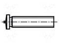 Screw; M6x12; steel; copper; DIN 32501-1; for welding BOSSARD B6X12/BN1456