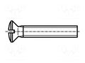 Screw; M3x25; 0.5; Head: countersunk; slotted; 0,8mm; steel; zinc BOSSARD B3X25/BN368