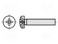 Screw; M3x25; Head: cheese head; Pozidriv; PZ1; A2 stainless steel BOSSARD B3X25/BN81882