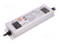 Power supply: switching; LED; 239.75W; 69÷137VDC; 1.75A; IP67; 93% MEAN WELL ELG-240-C1750D2