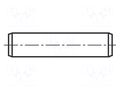 Cylindrical stud; stainless steel; BN 684; Ø: 2mm; L: 6mm; DIN 7 BOSSARD B2X6/BN684