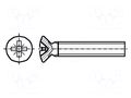 Screw; M3x5; 0.5; Head: countersunk; Phillips; polyamide; ISO 7047 DREMEC DR8G208M3X05