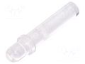 Fiber for LED; Ø3mm; L: 13.5mm; round; Front: convex; straight FIX&FASTEN FIX-LEM-5
