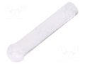 Fiber for LED; Ø5mm; L: 21.5mm; round; Front: convex; straight FIX&FASTEN FIX-LEM-53