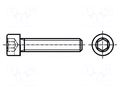 Screw; M5x16; 0.8; Head: cheese head; hex key; HEX 4mm; steel BOSSARD B5X16/BN272