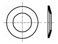 Washer; conical; M10; D=23mm; h=2.5mm; spring steel; Plating: zinc BOSSARD B10/BN65363