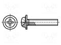 Screw; with flange; M3x12; 0.5; Head: button; Phillips; PH2 BOSSARD B3X12/BN5952