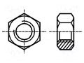 Nut; hexagonal; M2; 0.4; acid resistant steel A4; 4mm; BN 629 BOSSARD B2/BN629