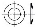 Washer; spring,conical; M5; D=11mm; h=1.55mm; spring steel BOSSARD B5/BN1374