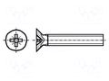 Screw; M3x8; 0.5; Head: countersunk; Pozidriv; PZ1; steel; zinc BOSSARD B3X8/BN3333