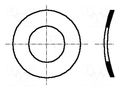 Washer; spring,split; M2,5; D=5.5mm; h=0.55mm; spring steel BOSSARD B2.5/BN797