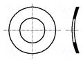 Washer; spring,split; M8; D=15mm; h=1.7mm; spring steel; DIN 137A BOSSARD B8/BN797
