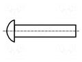 Rivet; copper; Rivet diam: 2mm; L.rivet: 4mm; BN 126; DIN 660 BOSSARD B2X4/BN126