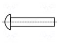 Rivet; copper; Rivet diam: 4mm; L.rivet: 10mm; BN 126; DIN 660 BOSSARD B4X10/BN126