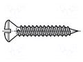 Screw; 2.9x9.5; Head: countersunk; slotted; 0.8mm; hardened steel BOSSARD B2.9X9.5/BN991