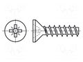 Screw; for plastic; 3.5x12; Head: countersunk; Pozidriv; PZ2; steel BOSSARD B3.5X12/BN82427