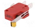 Microswitch SNAP ACTION; 10A/400VAC; with lever (with roller) Marquardt 1006.1511