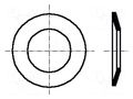 Washer; conical; M10; D=22mm; h=1.7mm; A2 stainless steel; BN 710 BOSSARD B10/BN710