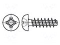 Screw; 4x8; Head: button; Phillips; PH2; A2 stainless steel BOSSARD B4X8/BN13579