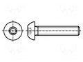 Screw; M3x8; 0.5; Head: button; Torx®; TX10; steel; zinc; ISO 7380 BOSSARD B3X8/BN6404