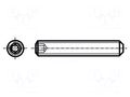 Screw; M4x4; 0.7; Head: without head; hex key; HEX 2mm; steel BOSSARD B4X4/BN24