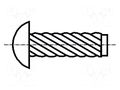 Screw rivet pin; A2 stainless steel; BN 689; Ø: 1.47mm; L: 3.17mm BOSSARD B1.47X3.17/BN689