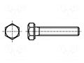 Screw; M4x20; 0.7; Head: hexagonal; brass; without coating; DIN 933 BOSSARD B4X20/BN502