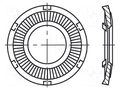 Washer; round,externally serrated; M3; D=6mm; spring steel BOSSARD B3/BN20192