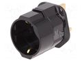 Adapter; Plug: with earthing; Colour: black Goobay PLUG-45352