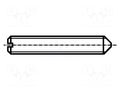 Screw; M1.6x3; 0.35; Head: without head; slotted; 0,25mm; DIN 553 BOSSARD B1.6X3/BN665