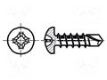 Screw; 5.5x50; Head: cheese head; Phillips; PH3; steel; zinc BOSSARD B5.5X50/BN1878