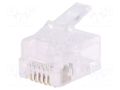 Connector: RJ12; plug; PIN: 6; unshielded; gold-plated; 6p6c; male LOGILINK LOG-MP0019