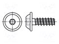 Screw; for plastic; 2.2x10; Head: button; Torx® PLUS; 6IP; steel BOSSARD B2.2X10/BN20040