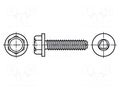 Screw; 6x10; Head: hexagonal; none; A2 stainless steel; DIN 7500D BOSSARD B6X10/BN10812