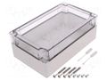 Enclosure: multipurpose; X: 122mm; Y: 202mm; Z: 75mm; TG PC; grey SPELSBERG TG-PC-2012-8-TO