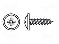 Screw; with flange; 2.9x6.5; Head: button; Pozidriv; PZ1; steel BOSSARD B2.9X6.5/BN14072