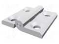 Hinge; Width: 30mm; technopolymer PA; white; H: 30mm ELESA+GANTER CFM30SH-4-CLEAN