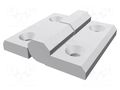 Hinge; Width: 60mm; technopolymer PA; H: 60mm; right; Ø: 6mm ELESA+GANTER CFMY60SH-6-D