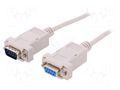 Cable; D-Sub 9pin socket,D-Sub 9pin plug; Len: 2m; Øcable: 5mm BQ CABLE CAB-09GW/2-S