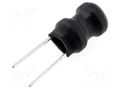 Inductor: wire; THT; 330uH; 500mA; 1Ω; ±10%; Body dim: Ø10.5x12.5mm FERROCORE COIL0.33