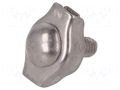 Rope clamp simplex; acid resistant steel A4; for rope KRAFTBERG ZLR1-2-A4