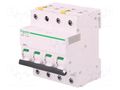 Circuit breaker; 400VAC; Inom: 16A; Poles: 4; Charact: D; 10kA; IP20 SCHNEIDER ELECTRIC A9F08416