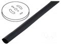 Heat shrink sleeve; glueless; 2: 1; 6.4mm; black; polyolefine; reel CYG/KTG CB-HFT6.4-BK